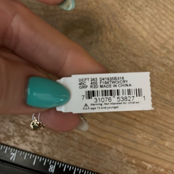 Dillards Bracelet NWT Crystals Mixed Metals - Picture 5 of 5